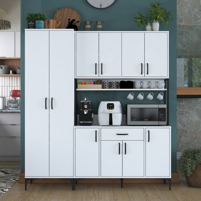 Hanah Home Armario Multiusos Blanco JE133 - 3054